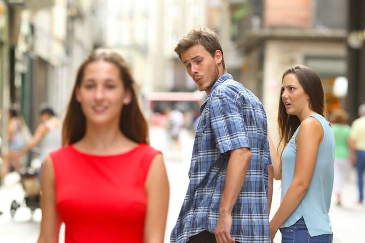 Distracted boyfriend